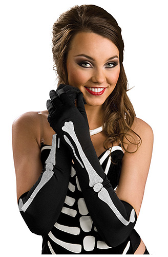 Womens Skeleton Gloves