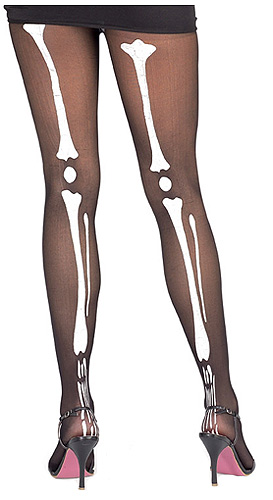 Womens Skeleton Tights - Click Image to Close