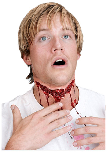 Slashed Neck Wound - Click Image to Close