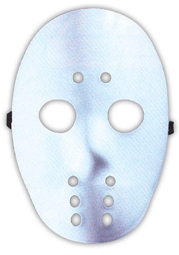 White Hockey Mask - Click Image to Close
