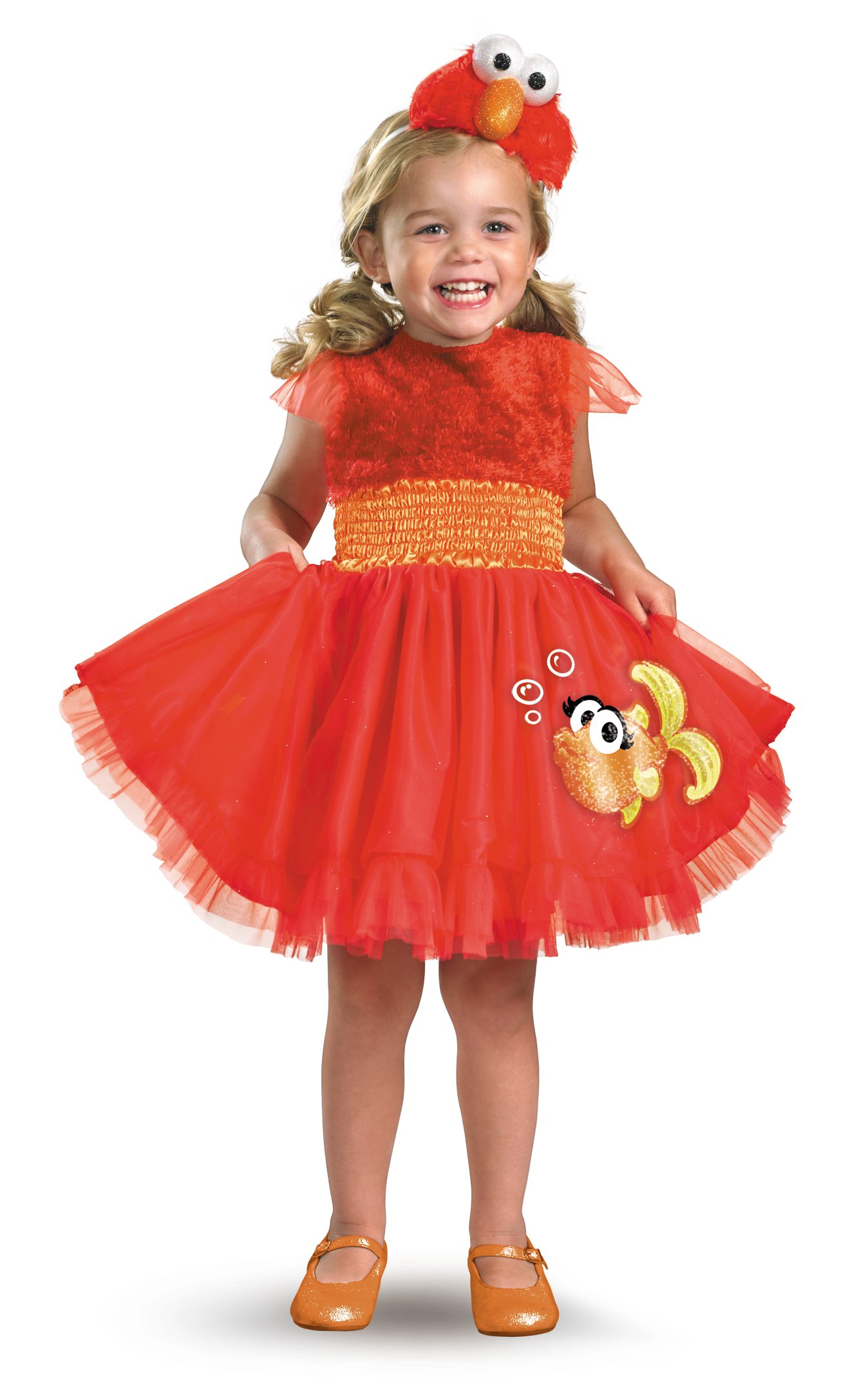 Sesame Street - Frilly Elmo Toddler / Child Costume - Click Image to Close