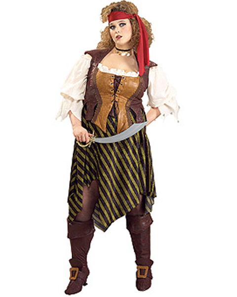 Adult Plus Pirate Wench Costume - Click Image to Close