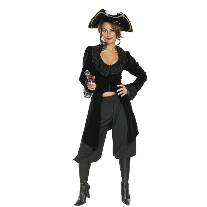 She Captain Black Adult Costume