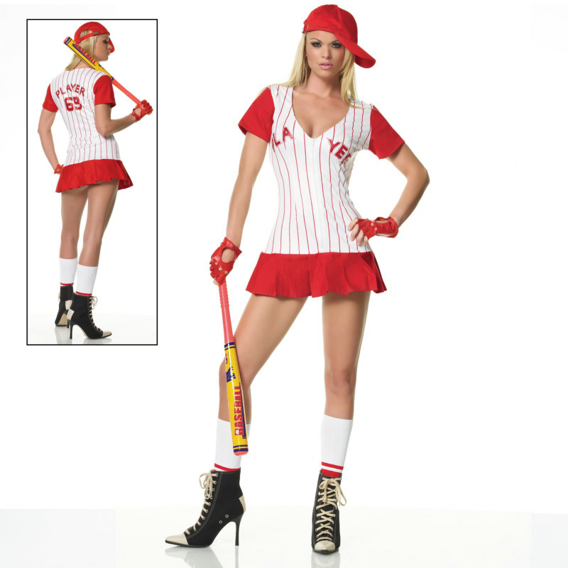 Baseball Player Adult Costume - Click Image to Close