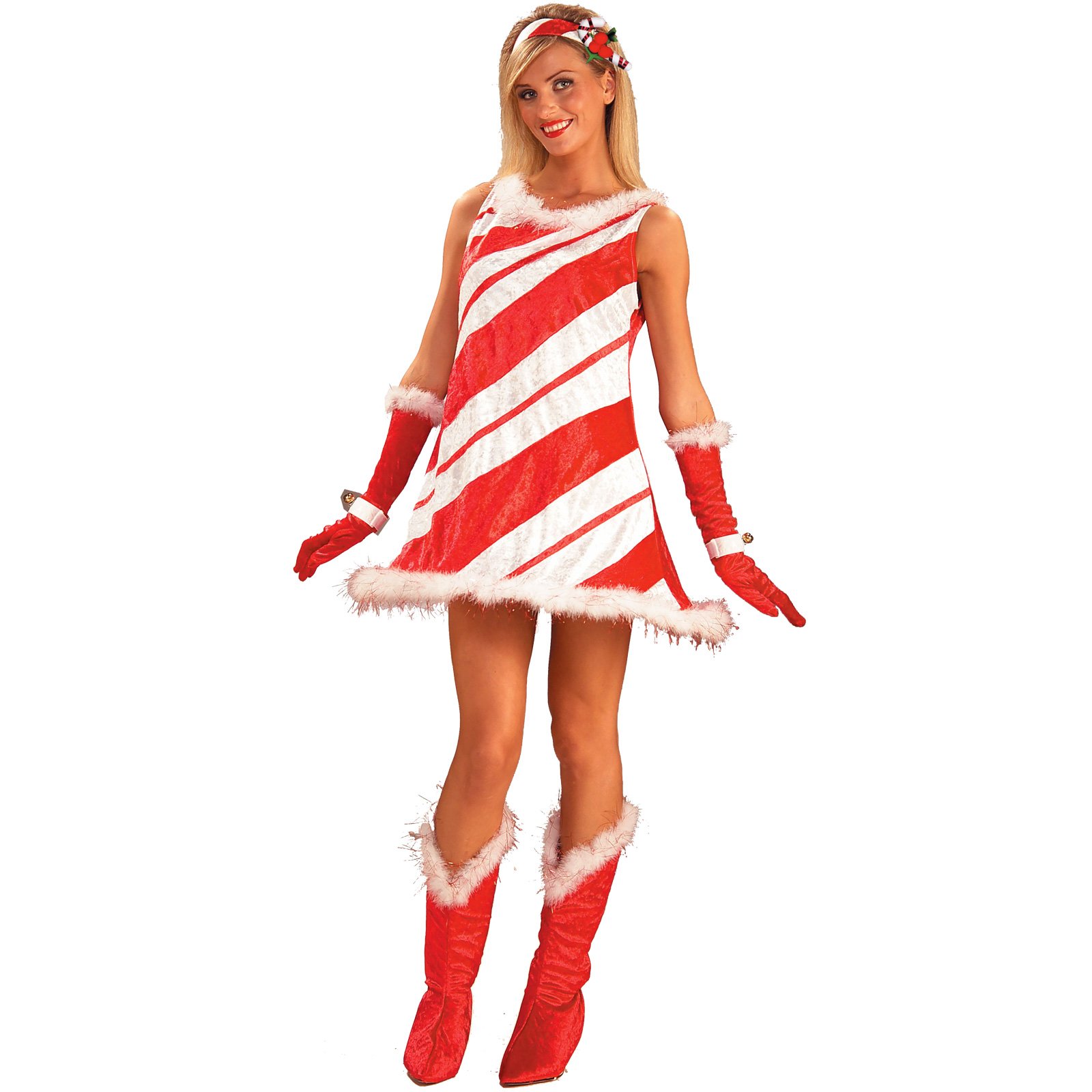 Miss Candy Cane Adult Costume - Click Image to Close