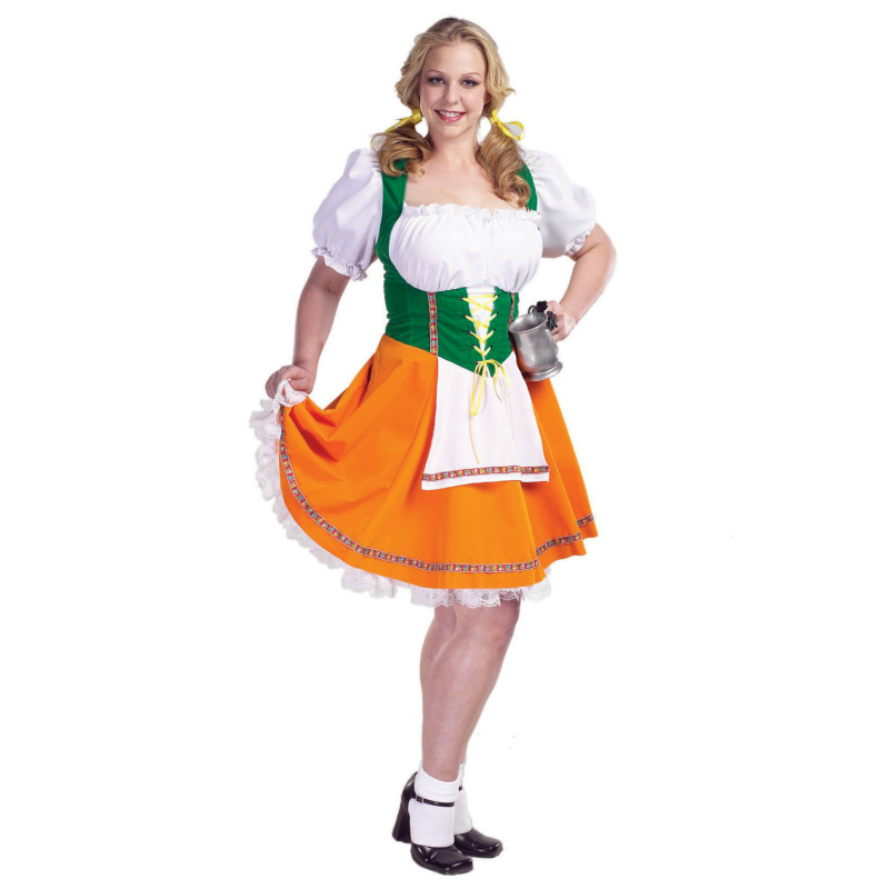 Beer Garden Girl Adult Plus Costume - Click Image to Close