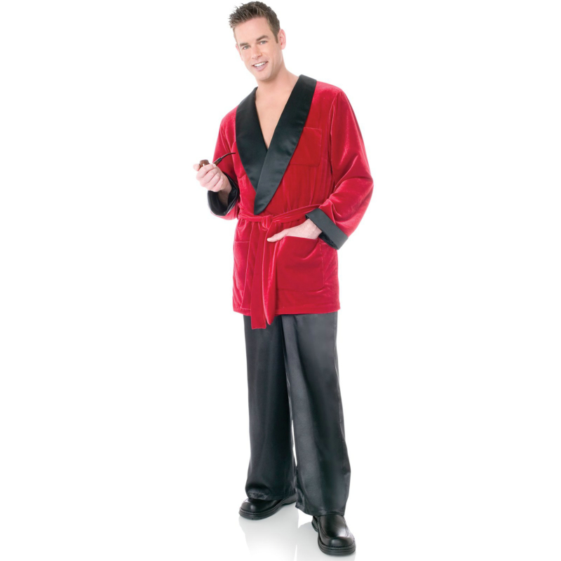 Playboy Hugh's Smoking Jacket Adult Costume - Click Image to Close