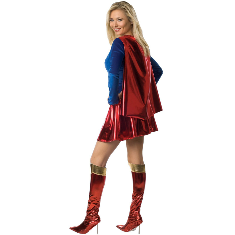 Supergirl Deluxe 1-Piece Adult Costume - Click Image to Close