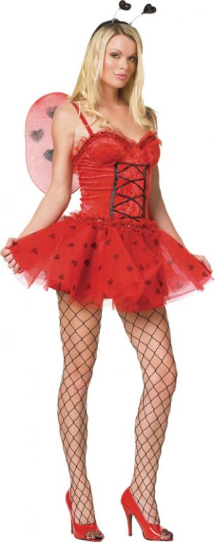 Lady Love Bug Sexy Adult Costume - Click Image to Close