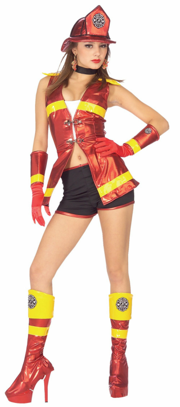 Sexy Fire Girl Adult Costume - Click Image to Close