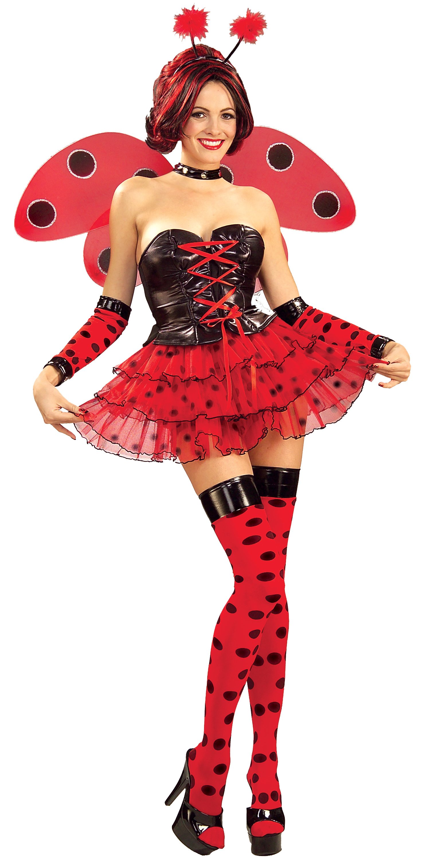 Sexy Lady Bug Adult Costume X-Large 14-18 - Click Image to Close