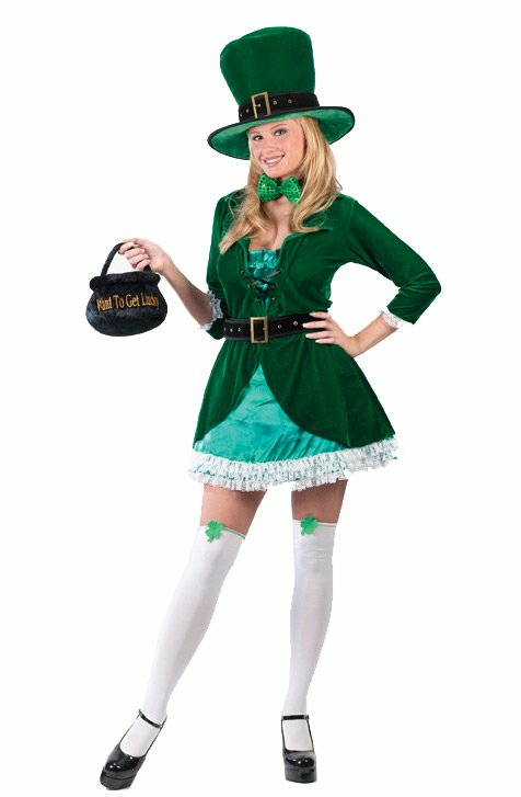 Luscious Leprechaun Adult Costume - Click Image to Close