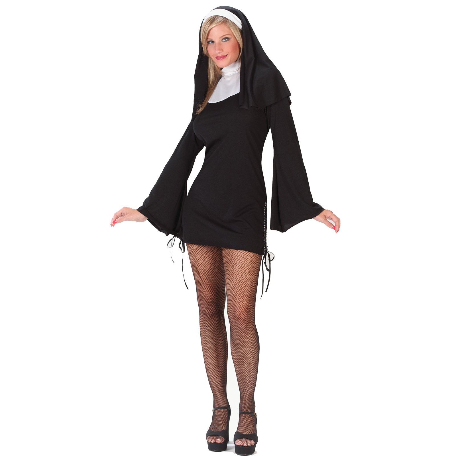 Naughty and Nice Nun Adult Costume - Click Image to Close