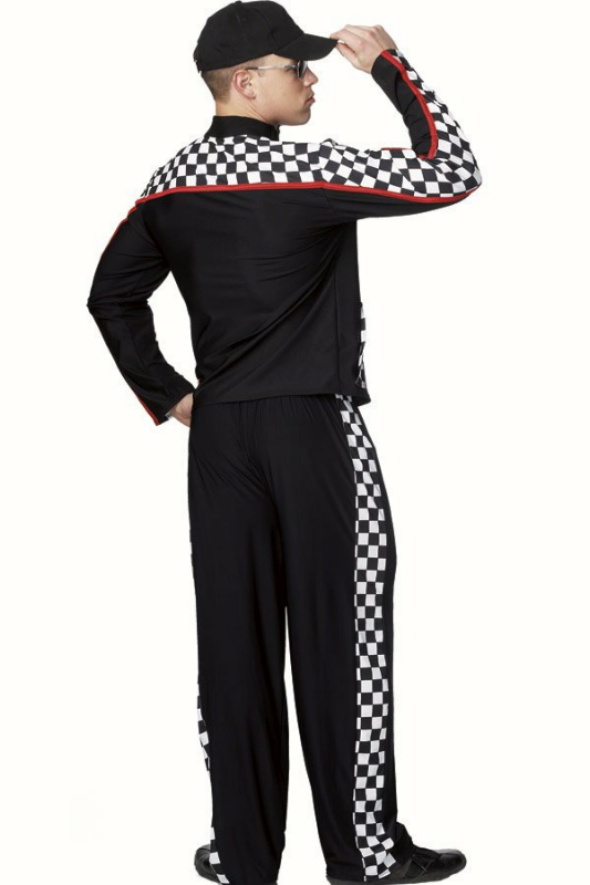 Male Race Car Driver Adult Costume - Click Image to Close