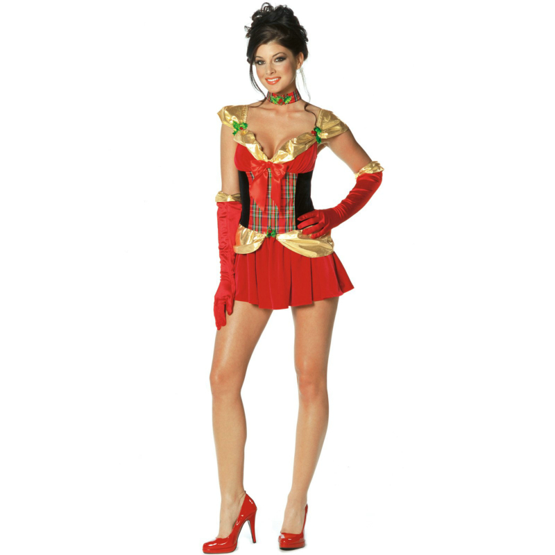 Deck My Halls Plus Sexy Adult Costume - Click Image to Close