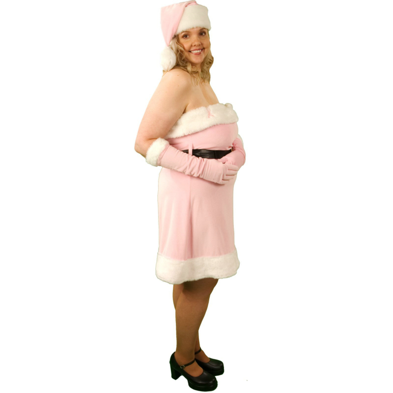 Pink Santa's Helper Adult Plus - Winter Holiday Classics Costume