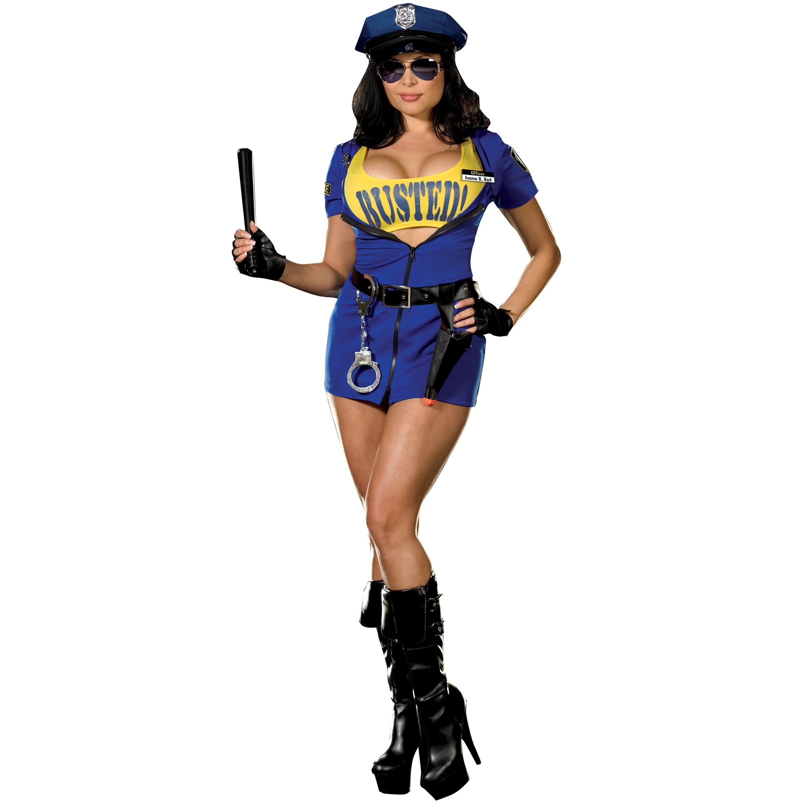 Busted Plus Adult Costume - Click Image to Close