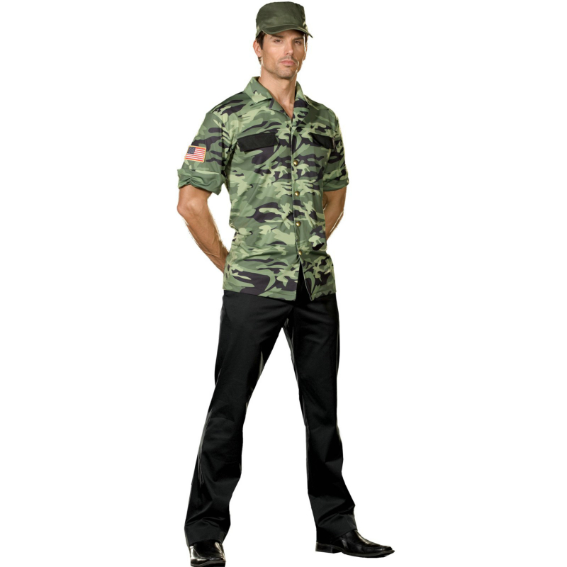 Sgt. Lou Tenet Adult Costume - Click Image to Close