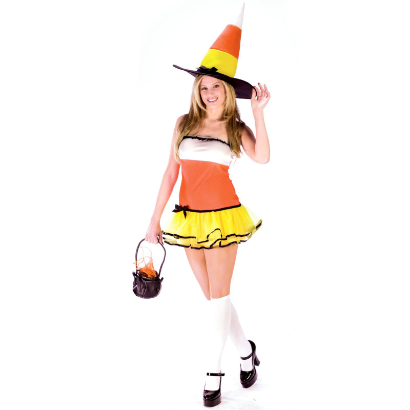 Candy Corn Witch Adult Costume