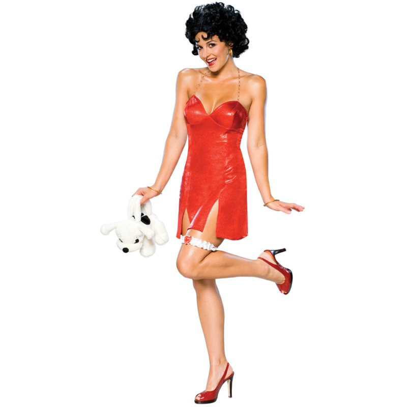 Betty Boop Deluxe Short Dress Adult Costume - Click Image to Close