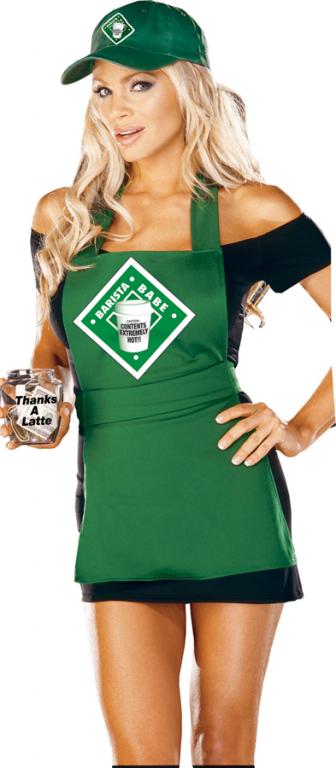 Barista Babe Adult Costume - Click Image to Close