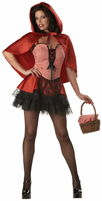 Naughty Red Riding Hood Elite Collection Adult Costume - Click Image to Close