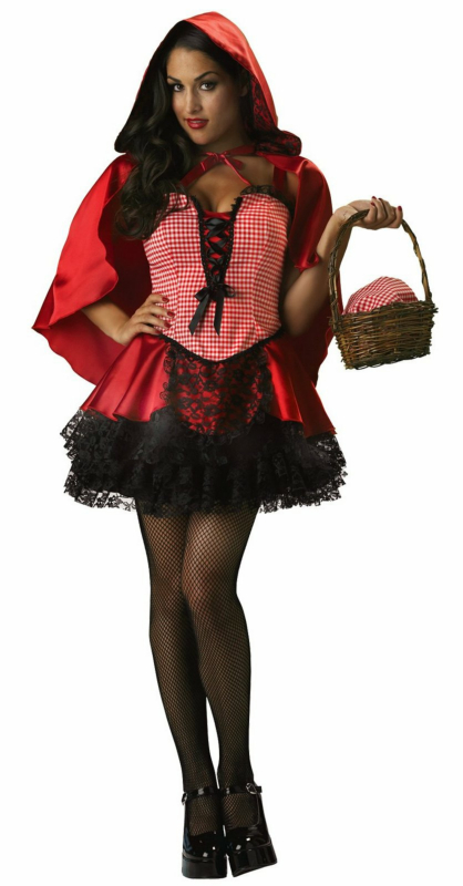 Naughty Red Riding Hood Elite Collection Adult Costume - Click Image to Close