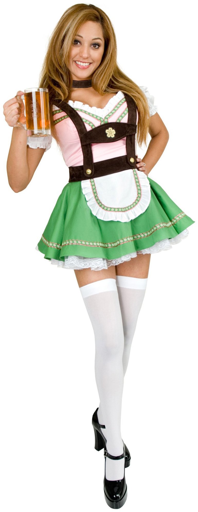 Bavarian Beer Garden Girl Adult Plus Costume - Click Image to Close