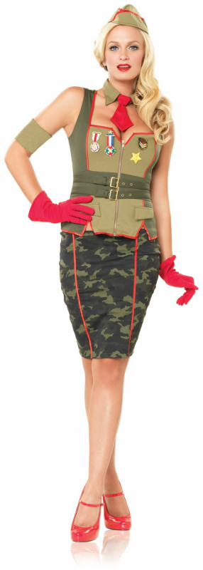 Military Pin Up Adult Costume