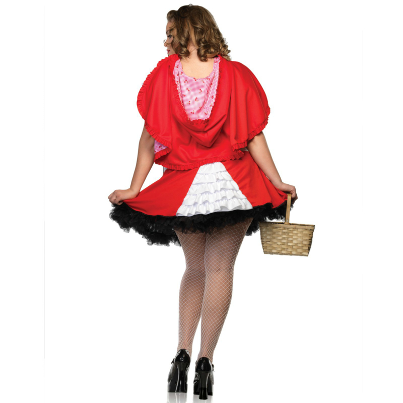Lil' Miss Red Adult Plus Costume - Click Image to Close