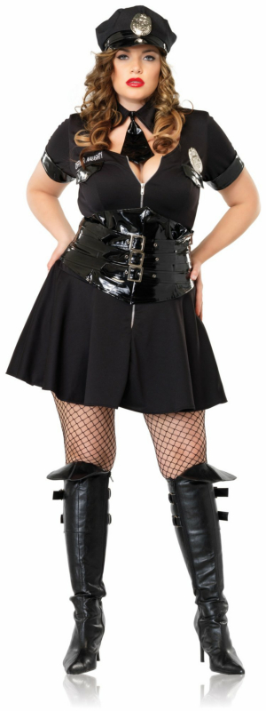 Officer Naughty Plus Adult Costume - Click Image to Close