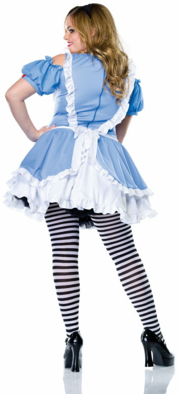 Miss Wonderland Adult Plus Costume - Click Image to Close