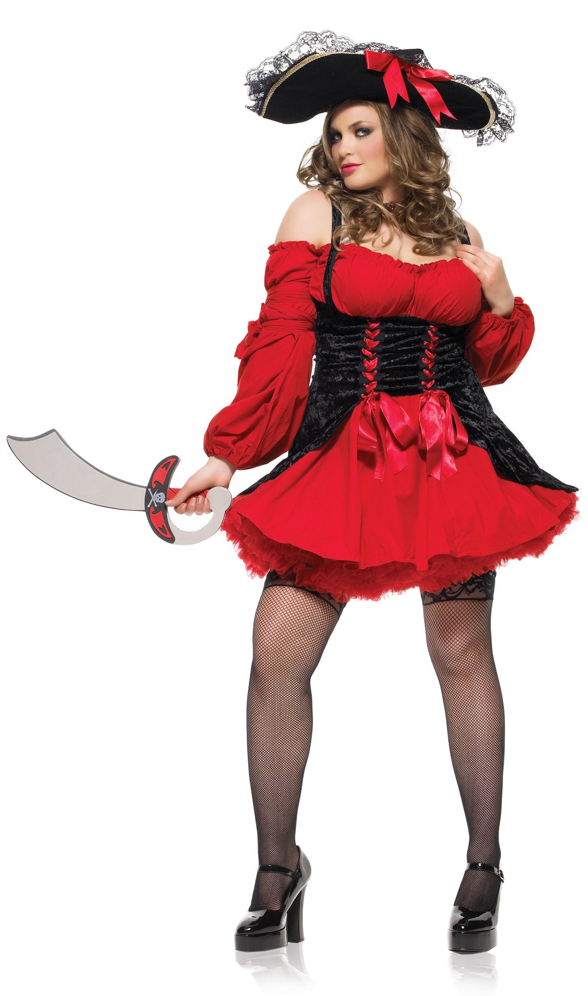 Vixen Pirate Wench Plus Adult Costume - Click Image to Close