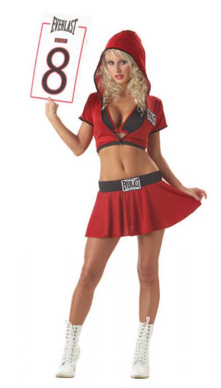 Everlast Ring Card Girl Adult Costume - Click Image to Close