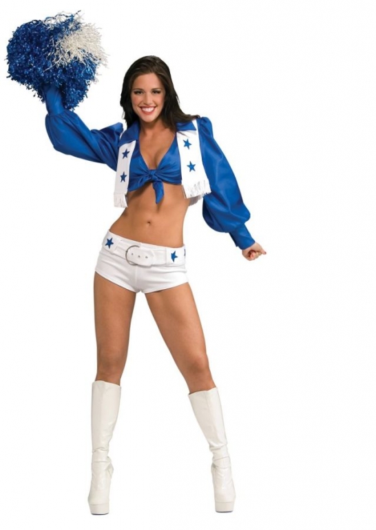 Dallas Cowboy Cheerleader Costume - Click Image to Close