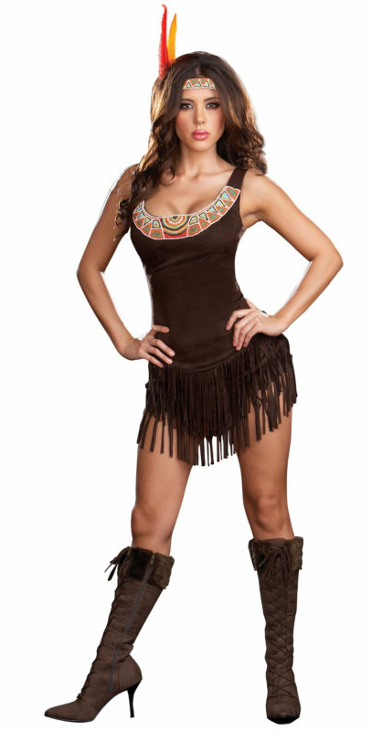 Pocahottie Adult Costume - Click Image to Close