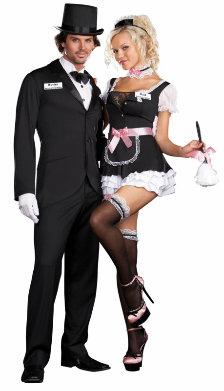 French Maid Miss Dee Lightful Adult Costume - Click Image to Close