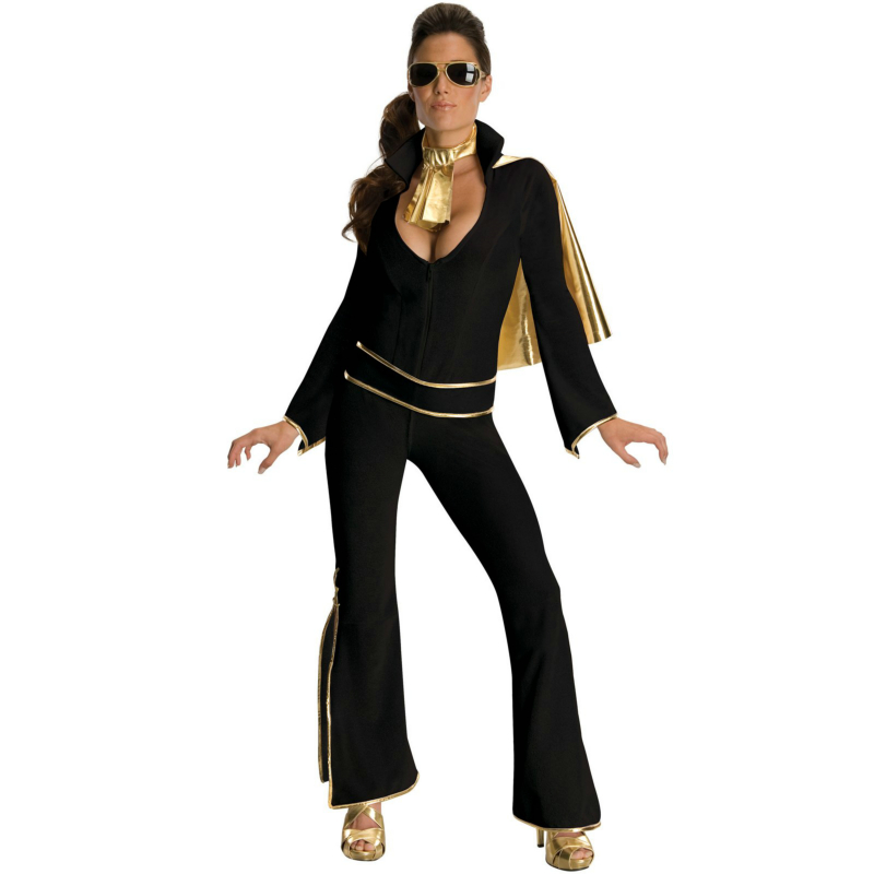 Elvis Black Adult Costume - Click Image to Close