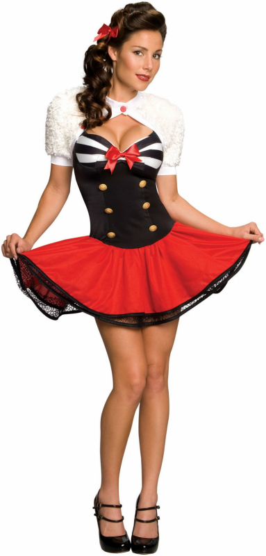Secret Wishes Naval Pinup Adult Costume - Click Image to Close