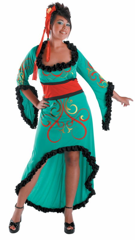 Jade Princess Adult Plus Costume - Click Image to Close