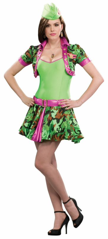 Military Miss Adult Costume - Click Image to Close