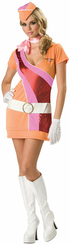 Sassy Stewardess Adult Costume - Click Image to Close