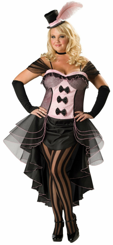 Burlesque Babe Adult Plus Costume - Click Image to Close