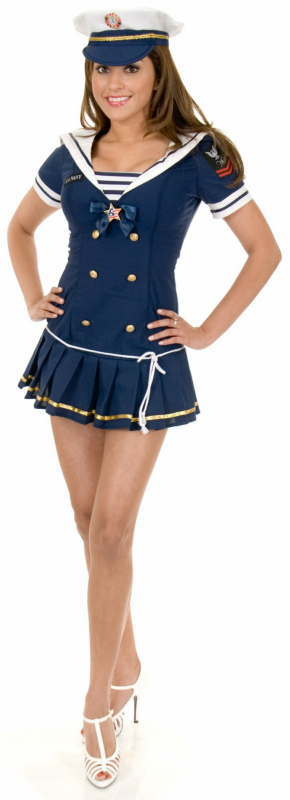 Navy Brat (Navy) Adult Costume - Click Image to Close