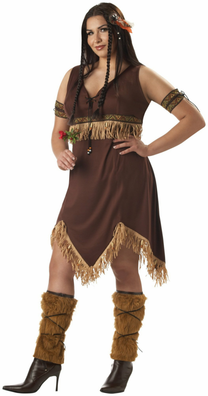 Sexy Indian Princess Adult Plus Costume - Click Image to Close