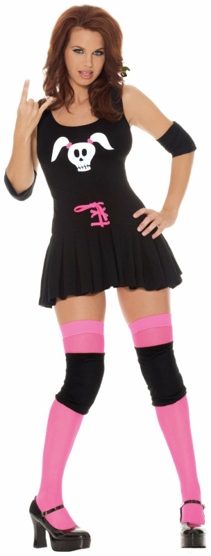 Sassy Skater Adult Costume - Click Image to Close