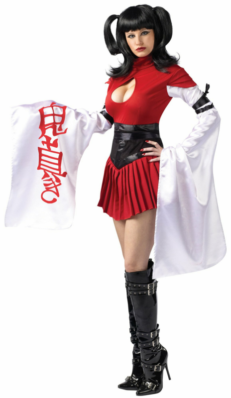 Samurai Geisha Adult Costume - Click Image to Close