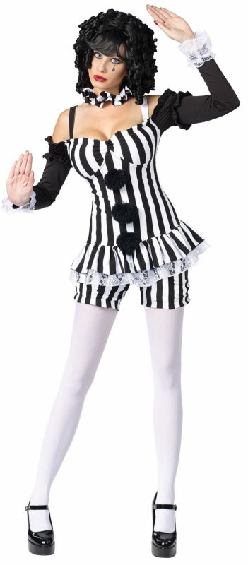 Merry Mime Adult Costume - Click Image to Close