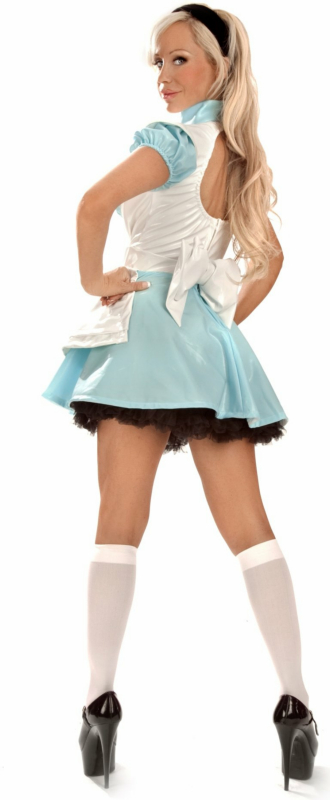 Vinyl Alice Adult Costume - Click Image to Close