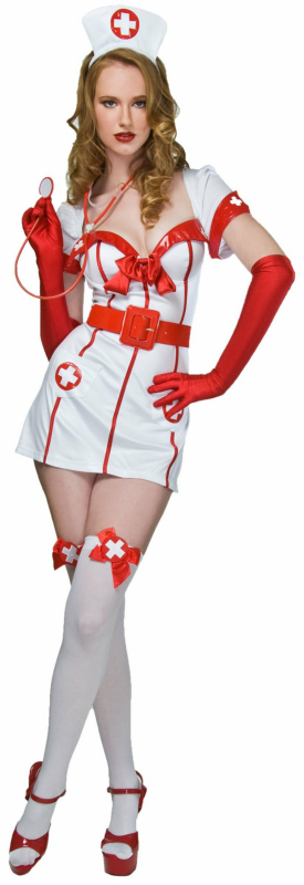 Flirty Nurse Adult Costume - Click Image to Close